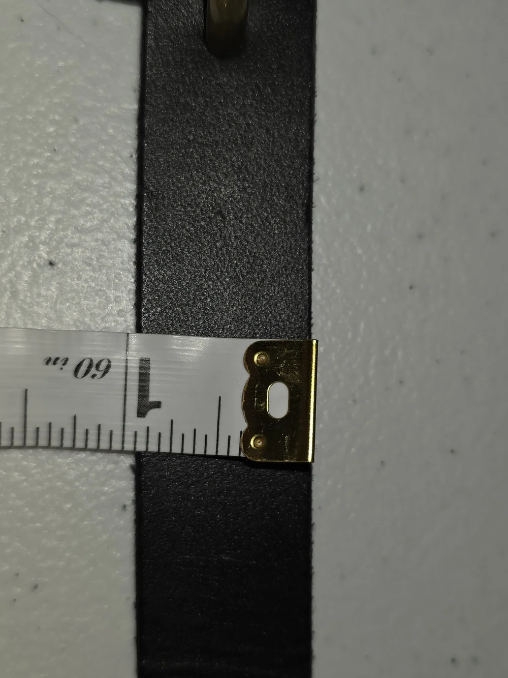 Time and Tru Black Leather Belt with Antiqued Brass Buckle Sz XL - Picture 15 of 16